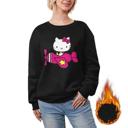 

Hello Kitty Plush And Thickened Women S Niche Casual New Top