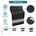 thumbnail image 6 of Black Plaid Table Runner 108 Inches, Vintage Live Love Laugh Star Love Heart Bed Runner Dresser Scarves Tabletop for Indoor Outdoor Parties/Ceremony/Banquet, 13"x 108", 6 of 9