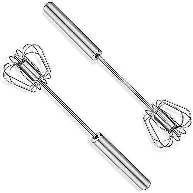 Batidor manual, batidor semiautomático, pequeño batidor manual no eléctrico silencioso para la cocina comedor hecho de acero inoxidable