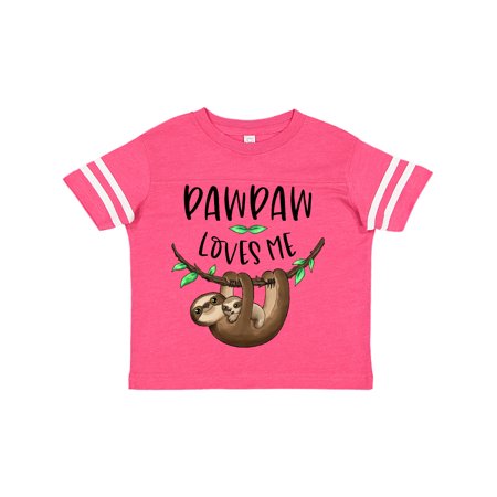 

Inktastic Pawpaw Loves Me Cute Sloth and Baby Gift Toddler Boy or Toddler Girl T-Shirt