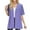 Purple, variant on Mgmyaa Women's Short Sleeve Cardigan Solid Half Sleeve Casual Loose Shirt Tops Soft Outwear