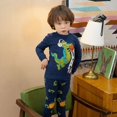 thumbnail image 1 of Conjunto de ropa interior para niños, suéter de algodón puro para niños y niñas, ropa para el hogar, regalo de Navidad, otoño e invierno, novedad de 2020, 1 of 4