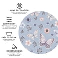 thumbnail image 4 of Balery 6 Pcs Blue Butterflyleather Coasters Set, Drink Table Cup Coasters For Living Room Kitchen Coffee Decor, 4 of 9