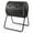 Black, variant on ELLEGNT 37.5 Gallon Dual Chamber Tumbling Composter, 2 Lockable Doors Easy-Access Compost Bin, Rotating Garden Composter with Sturdy Stand