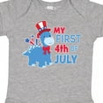 thumbnail image 4 of Inktastic My First 4th of July with Dinosaur Boys or Girls Baby Bodysuit, 4 of 5