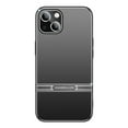 thumbnail image 2 of Dteck for iPhone 14 Plus 6.7 Inch Slim Hybrid Case, Luxury Metal Matte Aluminum Alloy Brushed Back TPU Frame Camera Protection Shockproof Anti-Fingerprint Hard Shockproof Case for iPhone 14 Plus,Black, 2 of 7