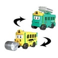 thumbnail image 2 of PRINxy Children's Deformation Reversing Car Double-sided Flip Engineering Car Toys Forklift Ladder Fire Truck Pull Back Car A, 2 of 7