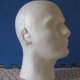 thumbnail image 5 of 2X Peluca Masculina Pantalla Cosmetología Maniquí Soporte de Cabeza Modelo Espuma Blanco, 5 of 5