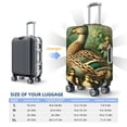 thumbnail image 4 of Pofeuu Mallard Duck And Flowers Print Luggage Suitcase Cover Protector Luggage Washable Covers Aesthetic for 18/24/28/32 inch Luggage（No luggage included）-Small, 4 of 7
