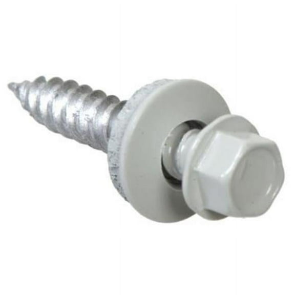 Grip-Rite NHWNW91121WHT Pro-Twist Sheet Metal Screw, White, No. 9 x 1-1/2 in, 1 Lb