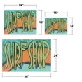 thumbnail image 3 of Surf Shop Vinyl Decal 2 Pack of 18 Inch x 24 Inch Weatherproof Heavy-Duty Adhesive Backing | Beach Supplies, Surfing Equipment, Professional Display | Made in USA, 3 of 6