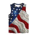 thumbnail image 4 of VerPetridure American Flag Print Tank Tops Women USA Stars Stripes Patriotic T Shirt Summer Loose Vest Tees, 4 of 4
