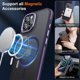 thumbnail image 3 of for iPhone 15 Pro Case Magsafe, Military Grade Protective [Anti-Slip Grip] [2 Pcs Glass Screen Protector]Magnetic Translucent Matte Case, Purple, 3 of 4