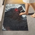 thumbnail image 2 of SKYSONIC Bathroom Rug Toiletry Mat Set, 2 pack Werewolf Night Full Moon Print, Fluffy Plush Absorbent Bath Rugs Carpet with Non Slip Bottom for Bathroom Floor Toilet, 2 of 7