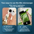 thumbnail image 5 of Phone Microscope - 60X Clip-On Magnifier with LED for Crafts & Repair, 2.9 x 2.7 x 1.1in, 5 of 6