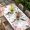 Pink White, variant on Pink Flower Table Cloths for 8 Foot Rectangle Tables, Spring Floral Butterflies Birds Elegant Farmhouse Patio Waterproof Elastic Fitted Tablecloths, Washable Rectangular Table Cover for Camping