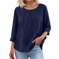 thumbnail image 4 of Tauxra Womens Tops, Short Sleeve Tops with Mesh Detail and V Neck for Summer, Casual Soft Daily Wear, T-Shirt Made From Breathable Polyester Fabric, 4 of 7