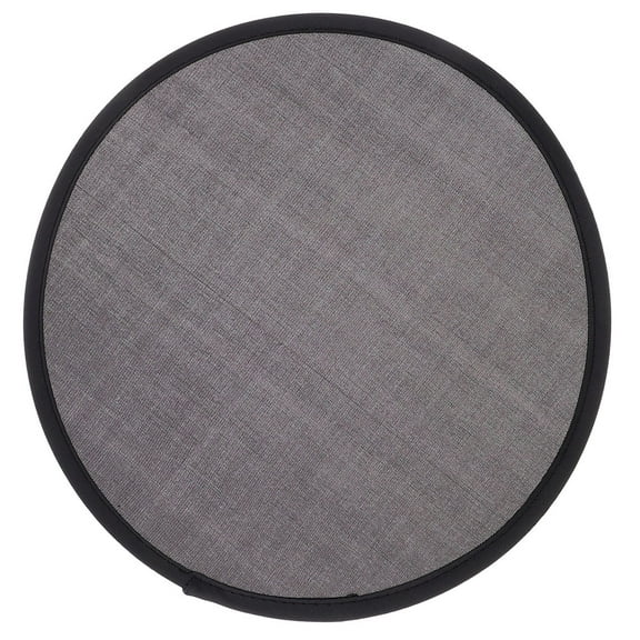 Worgeous Portable Foldable Fan Round Handheld Black Plastic 1Pack 9.8X9.8X0.08In