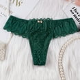 thumbnail image 3 of Thongs Panties for Women Tbopshirt Womens Thongs Briefs,Low-waist Lace Seamless Breathable,Women's Hipsters Underwear, 3 of 3