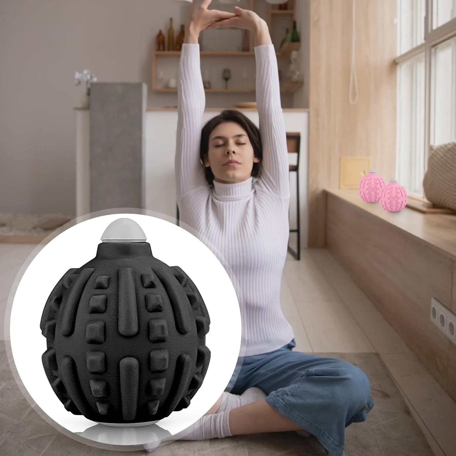 Vibrating Massage Ball High-Intensity Pain Relief Physical Therapy Deep  Tissue Muscle Massager Fascia Ball - Walmart.com