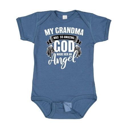

Inktastic My Grandma Was So Amazing God Made Her an Angel Gift Baby Boy or Baby Girl Bodysuit