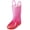 Pink - Red, variant on Puddle Play Kids PVC Glitter Rain Boots - Easy On Handles - For Girls and Boys, Lightweight, Sparkly, Toddler 10 (Blue)