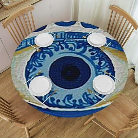 

HAOXIT Fitted Table Cover Tablecloth 54-58