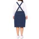 thumbnail image 3 of Vestido de mezclilla de talla grande Agnes Orinda para mujeres, con botones frontales, tirantes ajustables y falda tipo suspender 3X azul oscuro, 3 of 6