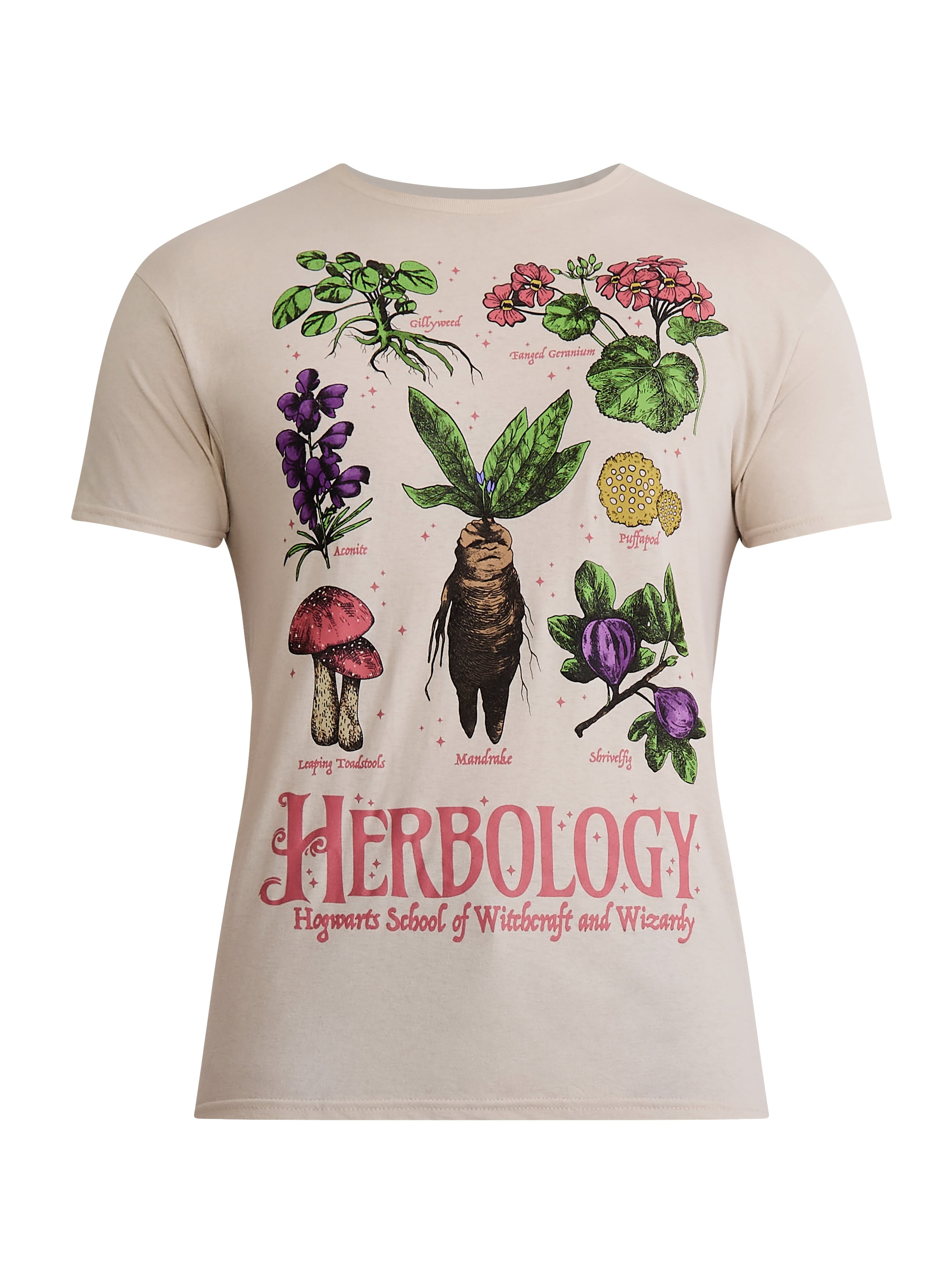Harry Potter Men's & Big Men's Herbology Color Graphic Tee, Sizes S-3XL