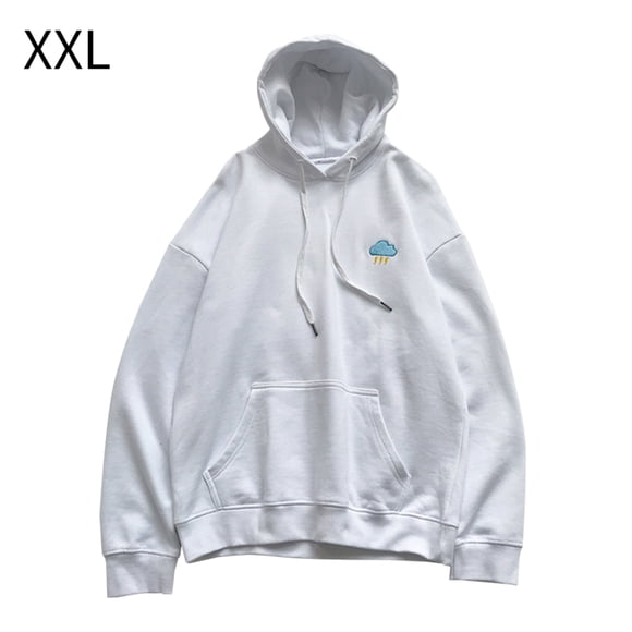 Sudadera con capucha de primavera con estampado de hombres y mujeres, suéter con capucha, abrigo, top de pareja, blanco, XXL kenally AP001403-05B