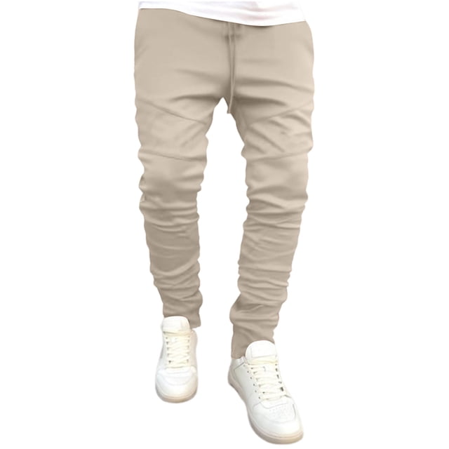 StSilkitty Men's Sweatpants Elastic Waist Drawstring Joggers Pants with Pocket Athletic Running Tapered Trousers