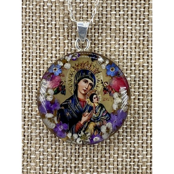 The Faith Gift Shop Our Lady of Perpetual Help Made in Mexico of Resin Great Gift of Faith and Devotion for Friends and Family Members.