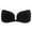Black*2, variant on 2Packs 3/4 Cup Self Adhesive Black Nude Bra Strapless Backless Front Closure for Wedding Ball Gowns Swinming Costumes