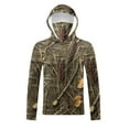 thumbnail image 6 of COSFO Men's Hoodies Ice Silk Camouflage Athletic Pullover Sun Protection Tops Hooded Hiking Slim Fit with Face Mask Long Sleeve Shirts for Men, 6 of 9