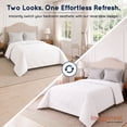 thumbnail image 3 of Loomsnest Diamond Quilted Comforter Full/Queen Duvet Insert, All Season, Soft, Lightweight, Down Alternative Reversible Comforter (White), 3 of 7