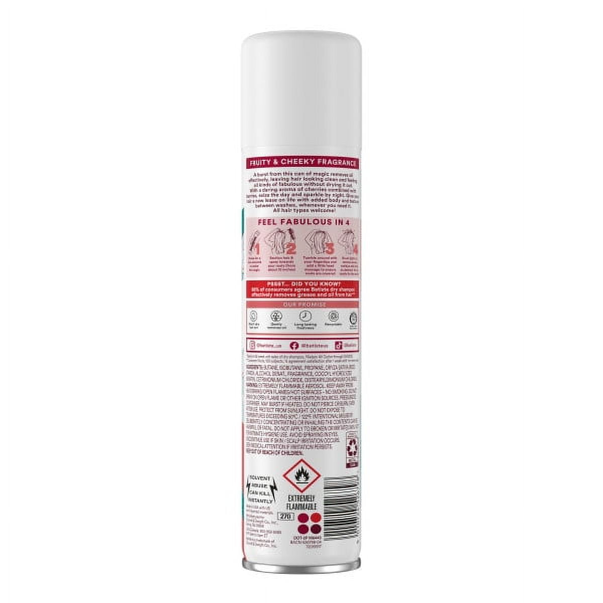 Batiste Dry Shampoo, Cherry Fragrance, 6.73 oz 5 Pack