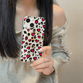 thumbnail image 7 of Magnetic Case For iPhone 15 Case Clear Compatible with MagSafe Cute Leopard Print Pattern Soft TPU Bumper Shockproof Anti-Scratch Slim Phone Cover for iPhone 15 6.1 inch, Rose, 7 of 7