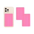 thumbnail image 1 of wonima44 2 Pack Silicone Double-Sided Suction Grip – 40 Cups per Side, Strong Hold for iPhone, Galaxy, Pixel, Android – Hands-Free for Selfies & Videos (Pink), 1 of 1