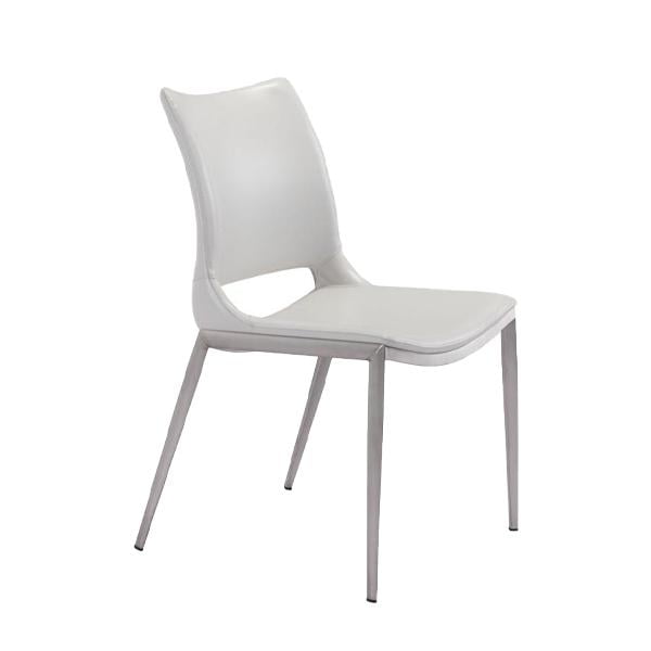 Silla de Comedor Kessa Muebles Ace Blanco Acero