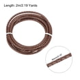 thumbnail image 2 of Uxcell Braided Leather Cord, 4mmx2m Round Faux Leather Bolo String for Crafts Jewelry Making Necklace, Medium Brown, 2 of 7