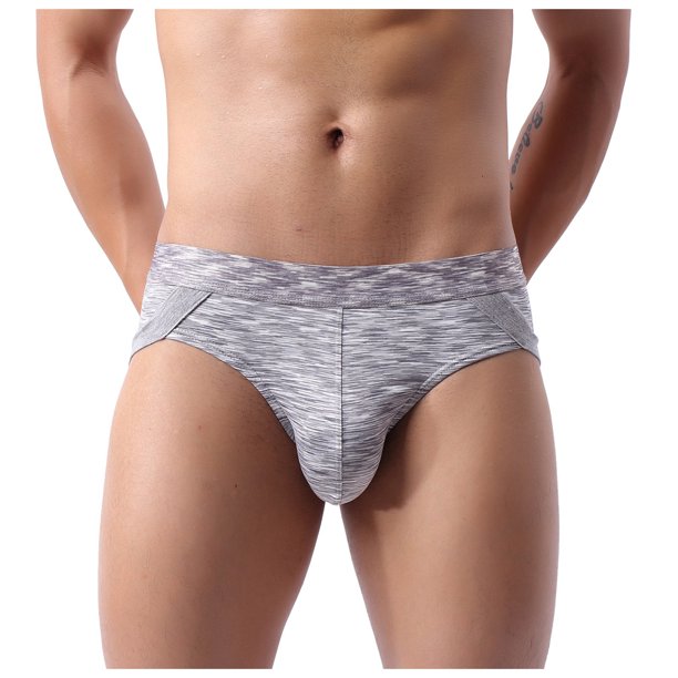 Calzones Para Hombre, Calzoncillos De Algodón Transpirables De Color Puro Para Hombre.
