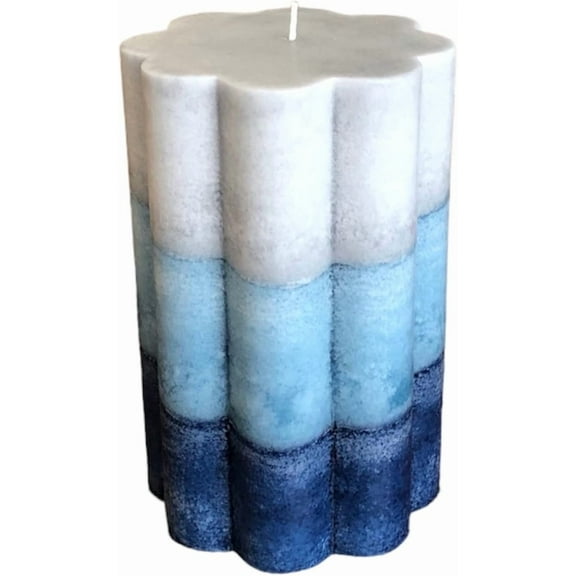 Wicks N More Indigo Mist Handmade Pillar Candles (5x7 SC)