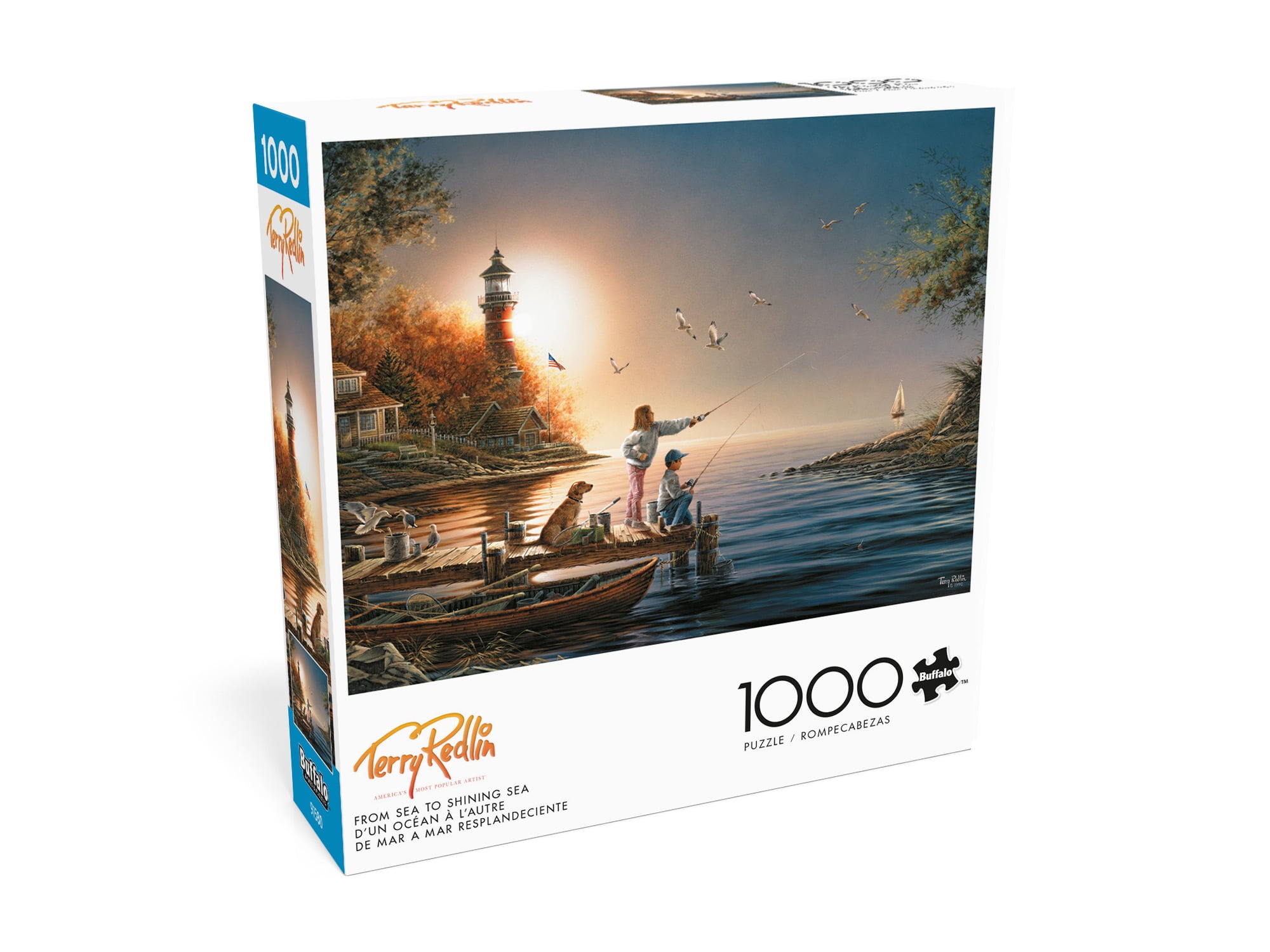 Buffalo Games From Sea to Shining Sea Puzzle imbriqué de 1000 pièces pour adultes de 14 à 99 ans