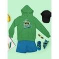 thumbnail image 3 of Ride the Wave - Surf Club Beach Vibes Retro Emoji Youth's Hoodie, 3 of 4