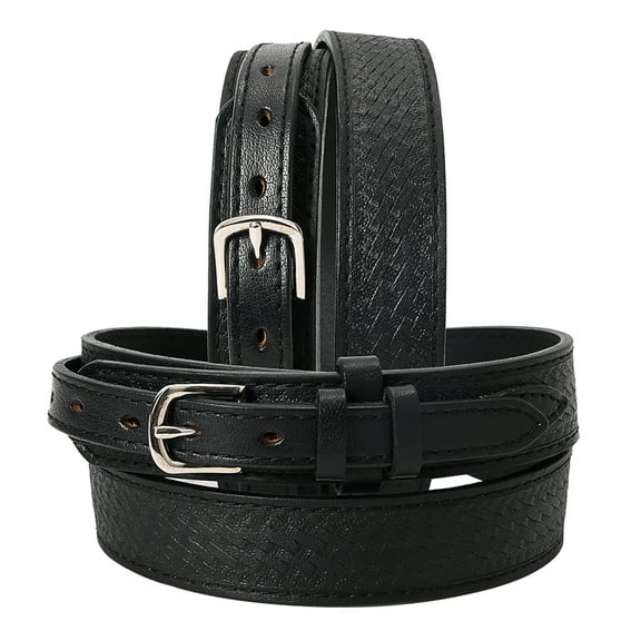 HILASON Western Genuine Leather Belt for Men Women Cowboy Cowgirl Handmade Unisex Full Grain Heavy Duty Basketweave Tooled