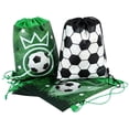 thumbnail image 3 of Football Party Favors Drawstring Bags Soccer Ball Gift Goodie Bag B, 3 of 5