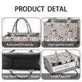 thumbnail image 4 of Large Capacity Tote Bag,Cute Pitbull Terriers Dog and Flower Handbag Fashion Luxury Tote Bag,15.7"x13"x 5.1" Inches,Laptop Compatible, 4 of 6