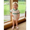 thumbnail image 4 of BemeyourBBs Newborn Baby Boy Girl Golf Outfit Infant Baby Girl Boy Summer Clothes 0 3 6 12 18 Months Waffled Bubble Rompers Golf Embroidered Crew Neck Short Sleeve Bodysuits Jumpsuits Playsuit, 4 of 9
