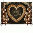 thumbnail image 4 of Leopard Happy Birthday Backdrop Golden Heart Woman Girl Birthday Party Photography Background Cheetah Golden Glitter Balloons Luxury Birthday Party Decorations Banner Supplies Photo Booth Props, 4 of 4