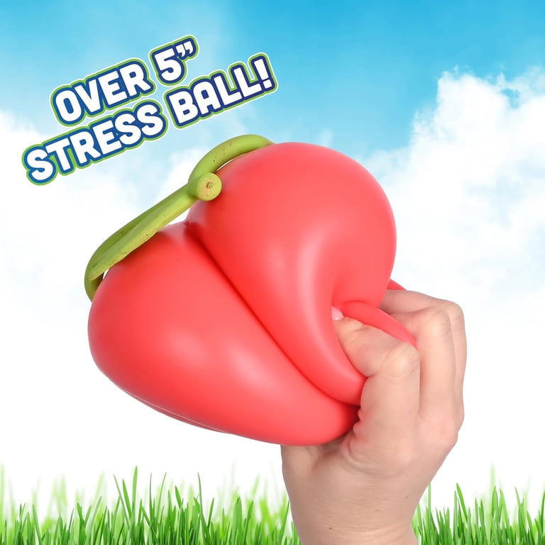 Red Cherry Squeeze Toys - Realistic Fruit Stress Relief Toys for K